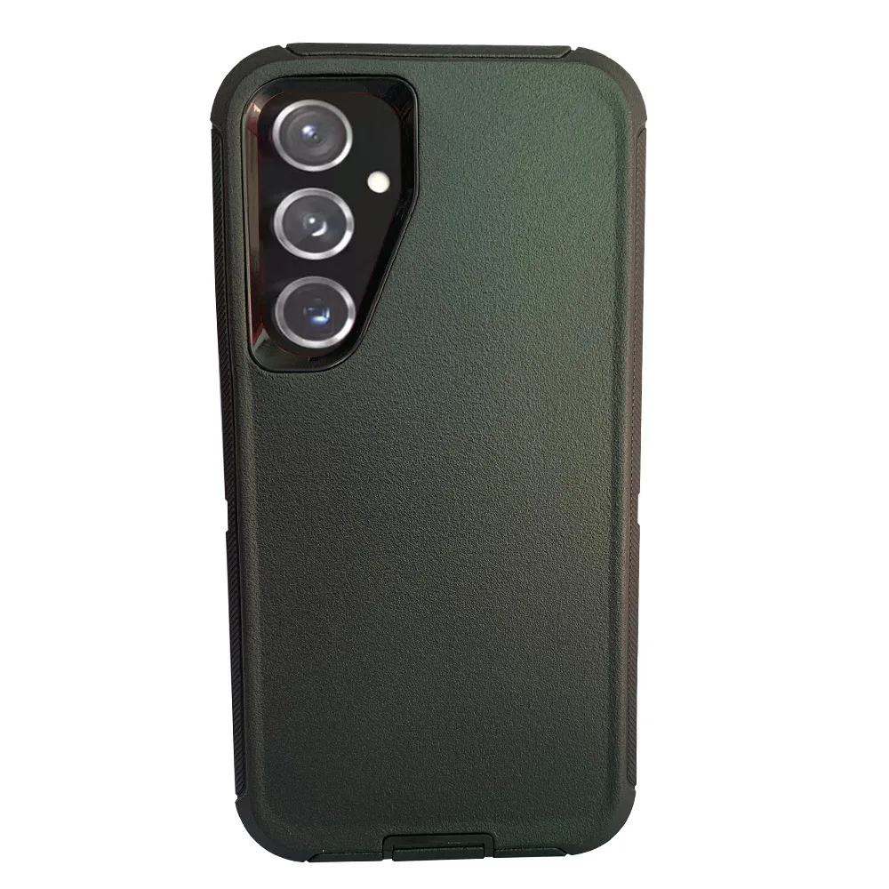 Rugged Shockproof Phone Case Anti-fall TPU+PC Heavy Duty Hybrid Armor Cover for Samsung Galaxy S24 Plus Ultra