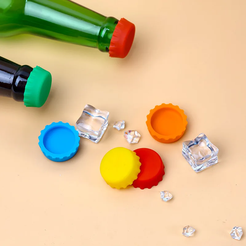 Creative Eco-friendly Silicone Bottle Caps Universal Fresh-keeping Lids for Wine Soy Sauce Drinkware Accessories Bar Essentials factory