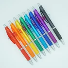 Writing New Translucent Colored Barrel Clip And Rubber Grip Chromed Plunger Tip Writing Pen Promotional