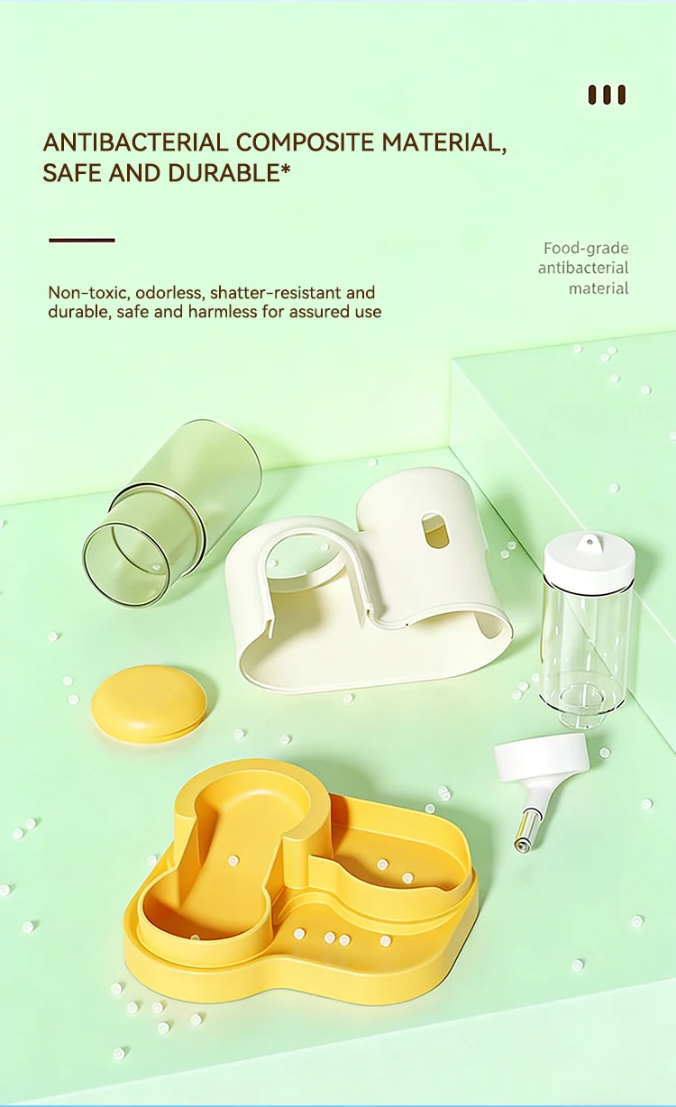 New 2 in 1 Hamster Food and Water Feeder Large Capacity Easy to Clean Small Pet Supplies manufacture