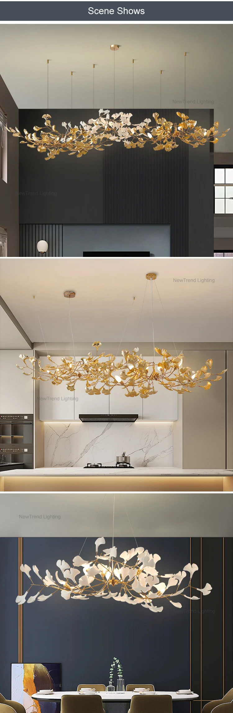 CPL-42 Professional Custom Indoor Decoration Fixture Hall Hotel Lobby Large Project Led Chandelier factory