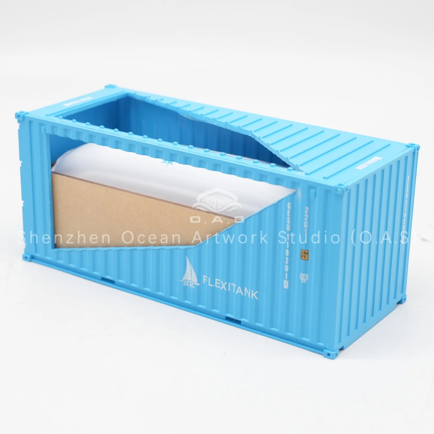 lcustomizable 20gp shipping container box 135 scale plastic crafts flexitank liquid bag container scale model-10