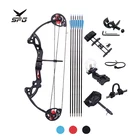 SPG Archery Right Left Hand Pulley Bow Archery Youth Beginners Compound Bow And Arrow For Kid