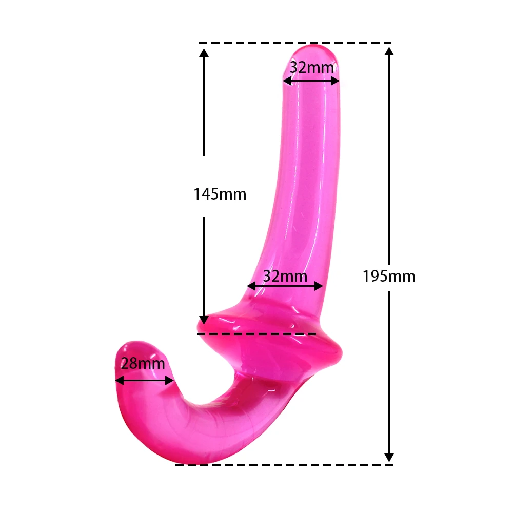 Double Strapon Dildo G Spot Vagina Stimulator Erotic Strapless Dildos