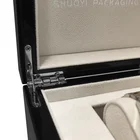 Watch Box Black Gloss Watch Winder Case Manufacture Custom Logo Printed Watch Display Luxury Wooden Watch Box