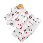 Suit 2021 New Cotton Pajamas Thin Summer Long Sleeve Suit For Children