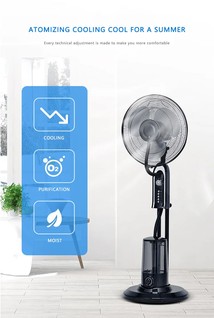 Cooling Mist Fan, 75w, Metal - detail 2