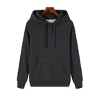 Black Plain Hoodies Oversized No Drawstring Unisex Pullovers White Black US Size Bulk Men Plain Hoodie 100% Cotton