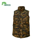 Padded Hitex Men's Fashion Casual Padded Vest Stand Collar Camouflage Print