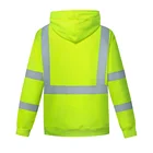 Safety Mens Reflective Hi-Vis Safety Jacket Large Road Work High Visibility Reflective Safety Hoodie