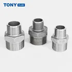 Thread Reducer Nipple Reducer Fitting Stainless Steel 304 316 NPT Thread Hex Nipple Reducer Male Thread Pipe Fitting