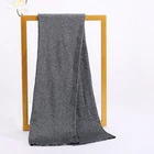 Silk 135g/m Black 68%SILK 32%METALLIC Knitted Rib Metallic Jersey Silk Fabric