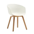 Modern Dining Chair Modern Classic Modern Design Scandinavian Metal Wood Leg Grey Plastic Seat Dining Chair