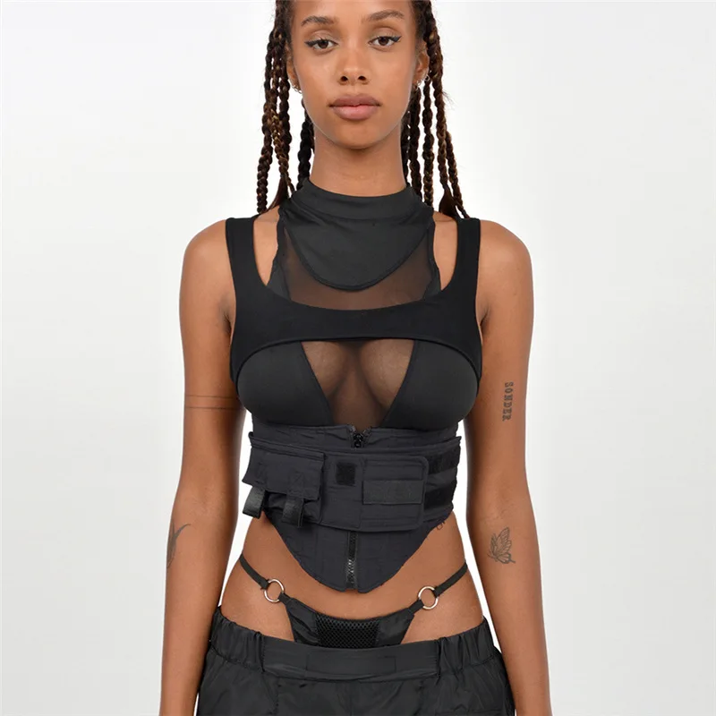 turtleneck with corset