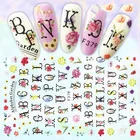 Nail Stickers Wholesale Alphabet Nail Stickers For Nail Art Decoration Adhesive Diy Nail Decals