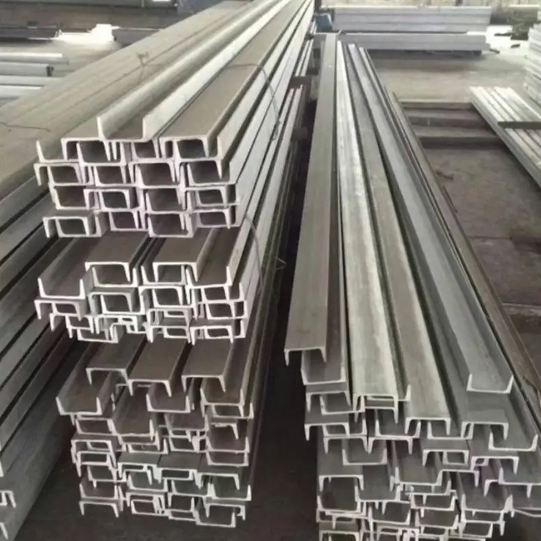 Stock 304 Stainless Steel Channel 201 C-shaped I-Beam H-shaped U-shaped Angle Groove Weldable Metal Product Sizes Cuttable