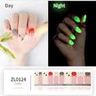 Nail Sticker 2d Stickers Nail Decals Wholesale Glitter Nail Wraps Sticker Colorful Easy Use 2d Nail Polish Stickers