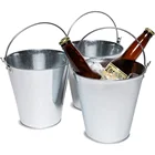 Bucket Decorations Large Capacity Custom Logo Metal Aluminum Ice Bucket Pails For Beer Drinks And Party Decorations