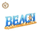 Sea Shell Resin Beach Sea Shell Table Top Blue Resin Sculpture Decoration Resin Table Top