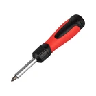 22 Piece Ratchet Screwdriver And Bit Set With Magnetic Tips
