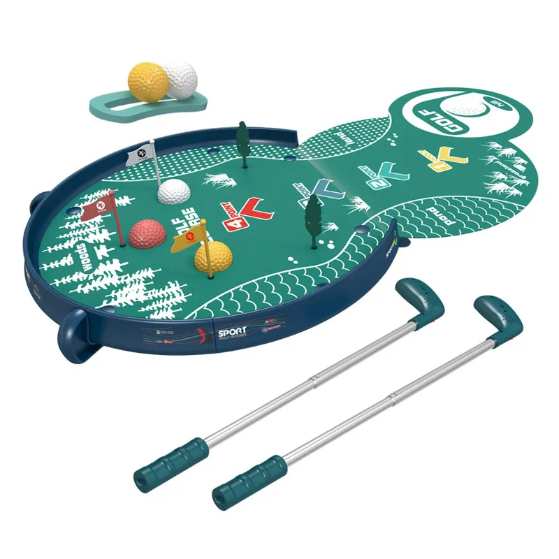 EPT Hot Selling Pretend Play Children Sport Simulate Golf Course Game Toy For Children