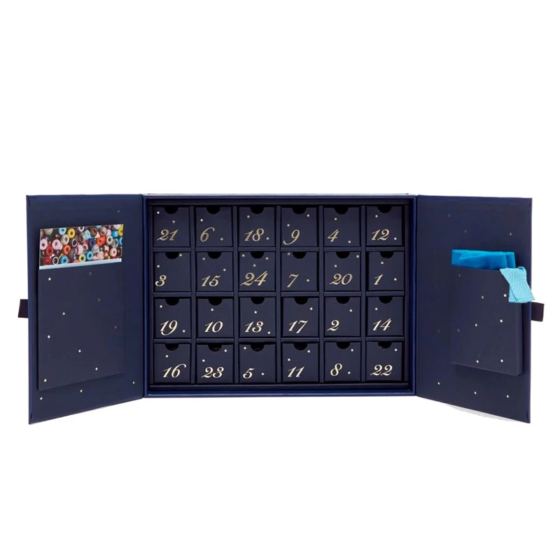 Empty Advent Christmas Calendars Gift Box