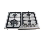 Table Cooktop Table Natural Stainless Steel Built In 4 Cooktop Gas Stove Cooker Appliance For Kitchen