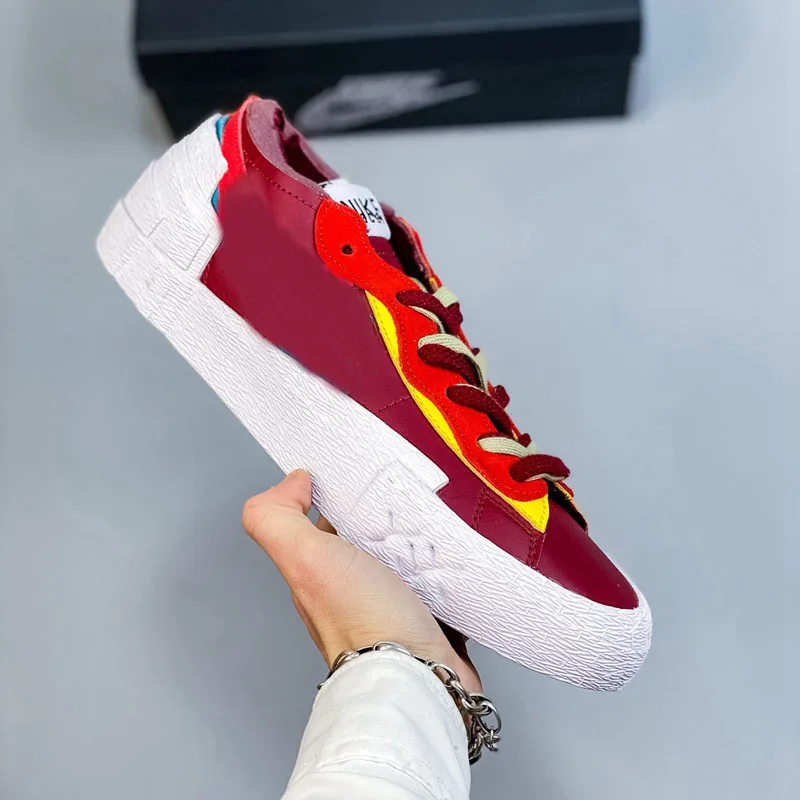 orange designer trainers