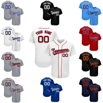 Wholesale men's kids women Custom Embroidery Baseball Uniform Stitched Logo Name Number All 30 Teams Polyester Baseball jersey