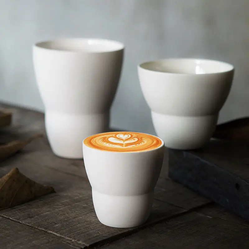 2024 New Arrivals Espresso Coffee Cup Tea Service Tea Water Cups White Ceramic Cups Dish bowl