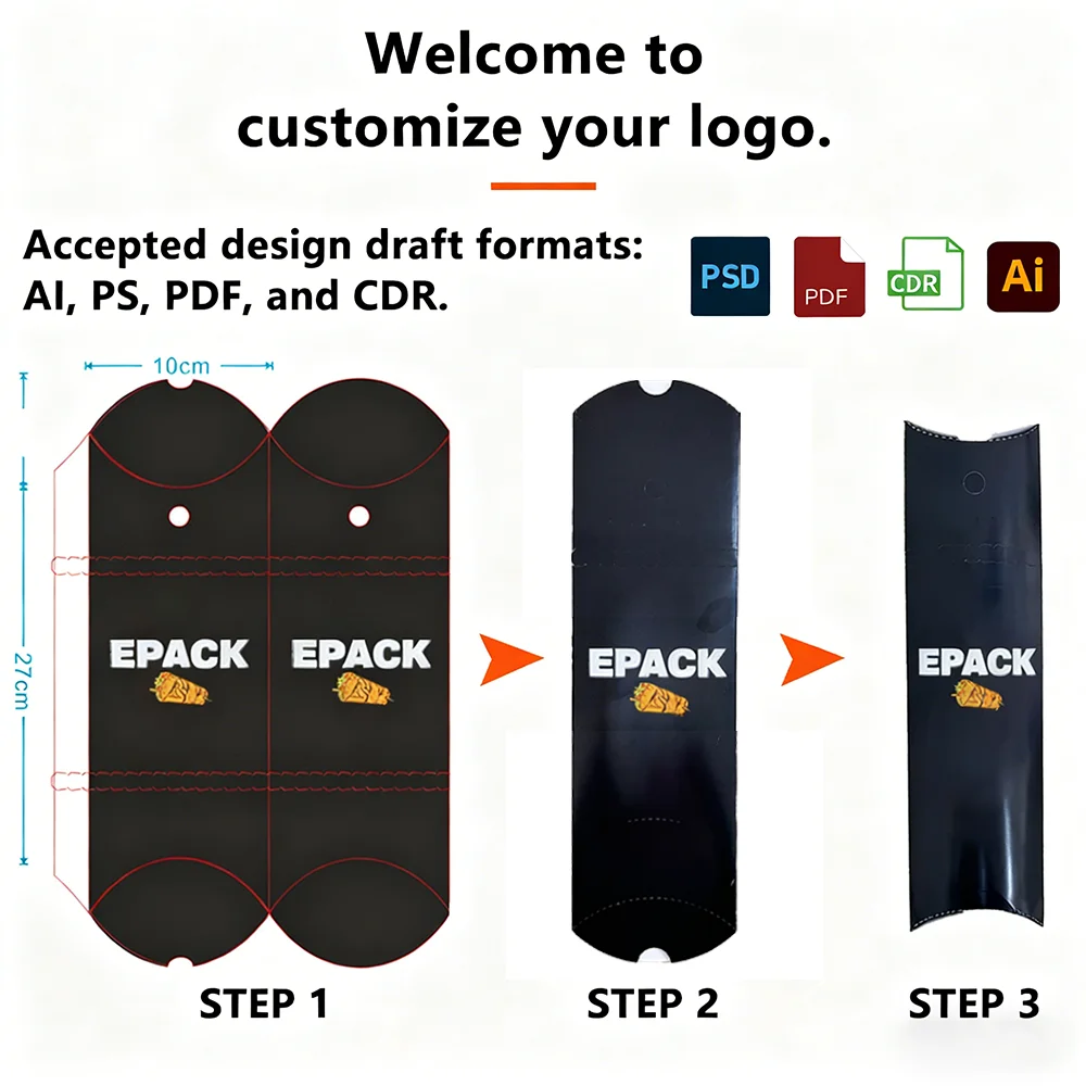 Vlastní logo Krabička na smažená kuřecí křidélka Rychlé občerstvení s sebou Jídlo na hamburger Hranolky na hamburgery Balicí krabice na smažené kuře pro váš vlastní produkt