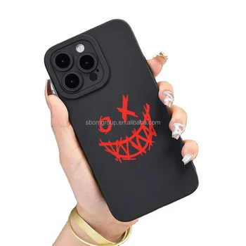 Personalized Funny Smile Phone Case for iPhone 14 15 Pro Max Protective Case Camera Protection Cover for iPhone13 12 11 Pro Max