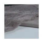 Fur Fashion Professional Gray Plush Super Dull 10mm Warp Knitted Rabbit Fur
