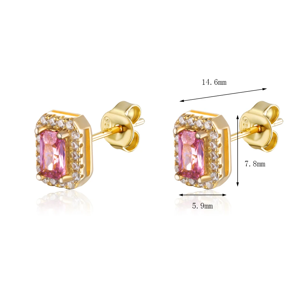 Modern Gold Vermeil Sterling Silver 925 