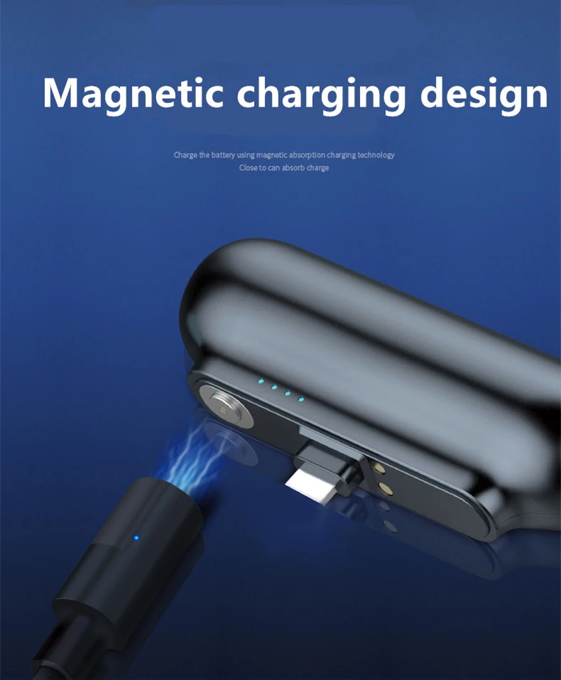 Mini Magnetic Charger Power Bank Micro USB Type C 2600mAh Portable Battery Charger for 3 in1 Mobile phone Charger Magetic