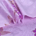 Materials Most Trendy Purple Pigment Printing Fabric Golden Cloth High Quality Raw Materials Mattress Fabric