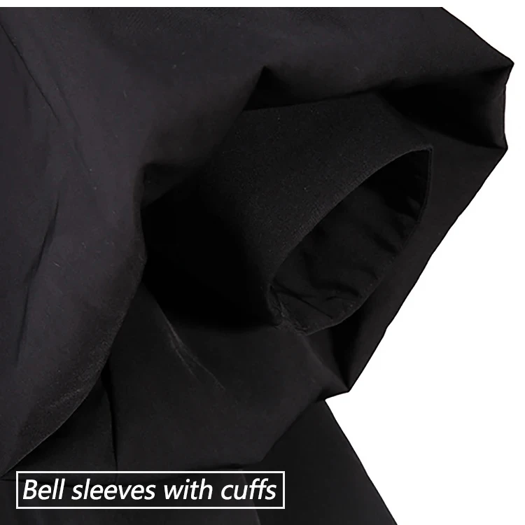 Wholesale Customized Black Piping and Handmade Fluting Matte Velvet Clergy Robes with Red Embroidered Cross manufacture