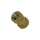 Nut Strong And Sturdy Brass Knurled Thumb Nut M2.5 Coupling Thread Nut