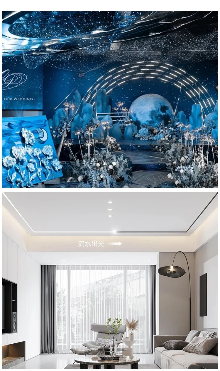LED Strip Lights DC 24V LED Lights Flexible Super Bright LED Strips, High Density Uniform Light for Home Room Decor