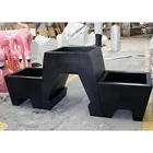 Garden School Garden Pot Large Hot Sales Flower Plant White FRP Pot Professional Garden Large Planter Box For School