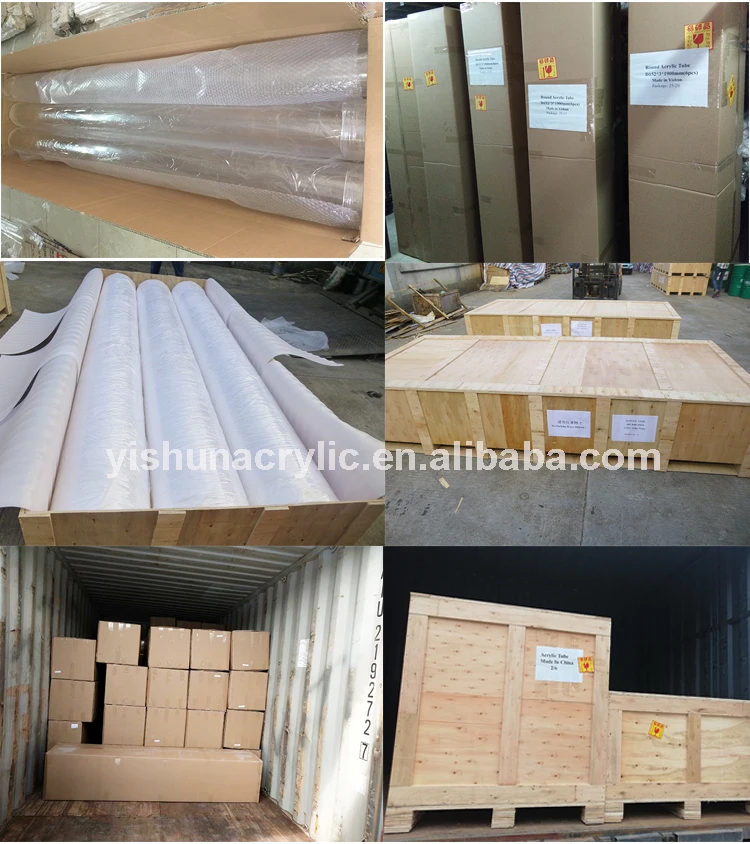 Guangzhou Yishun Factory Custom Square Pmma Plastic Perspex Acrylic