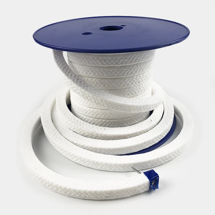 PTFE Sealing Strip PTFE Gland Packing Rope Seal Oil-Free Corrosion-Resistant 