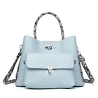 Ladies 2 Pieces Set Shoulder Bag Snake PU Trendy Ladies Crossbody Shoulder Bag Custom Shoulder Bag