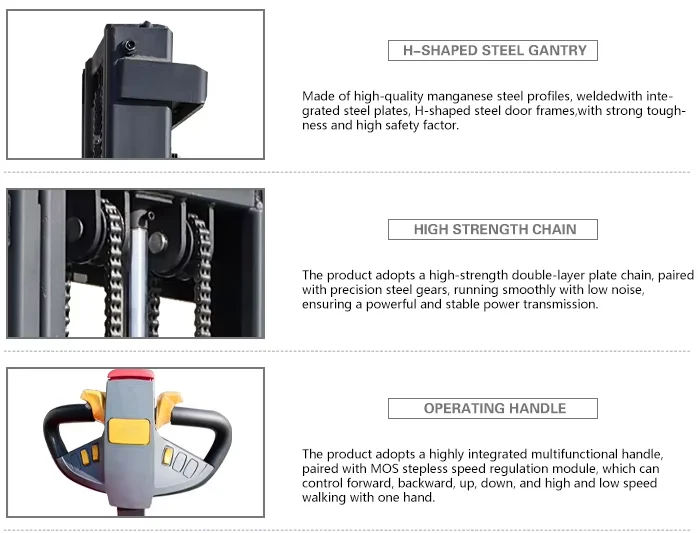 product 500kg 1 ton hydraulic stacker manual forklift truck machine hand lifter with manual stacker for wearhouse use-6