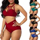 Swimsuit Boutique Sexy Ladies Swimwear Bikini 2 Piece Set High Waist Summer Women Beach Swimsuit