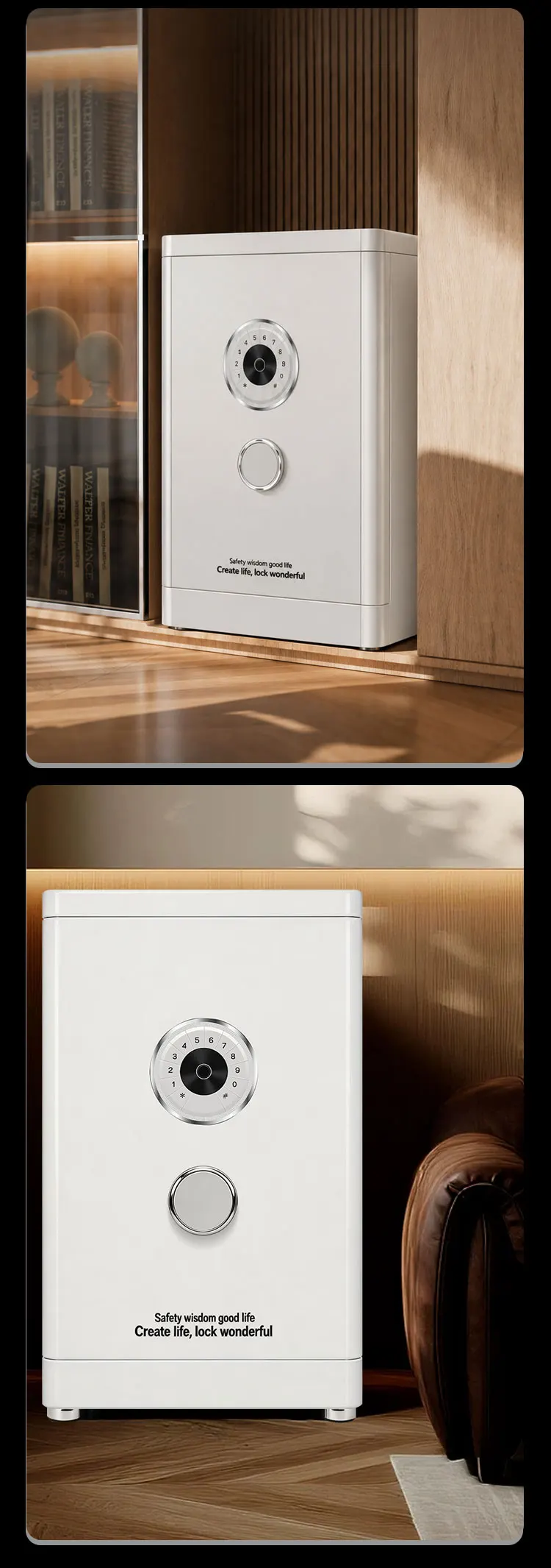 f1 600 ceqsafe electronic digital lock master key fingerprint yuta white home bank office deposit safe box-15