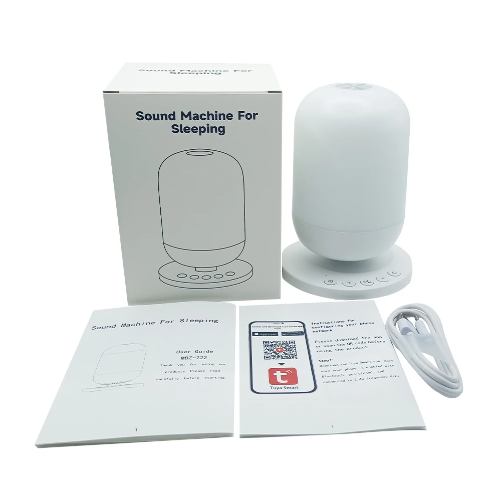 APP Control Portable Mini White Noise Sleep Helping Machine Pink Noise Maker Rechargeable White Noise Sound Machine for Baby details
