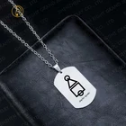 Necklace Hot Selling In Stock Fashion Stainless Steel Custom Logo Squid Game Dog Tags Pendant Necklace