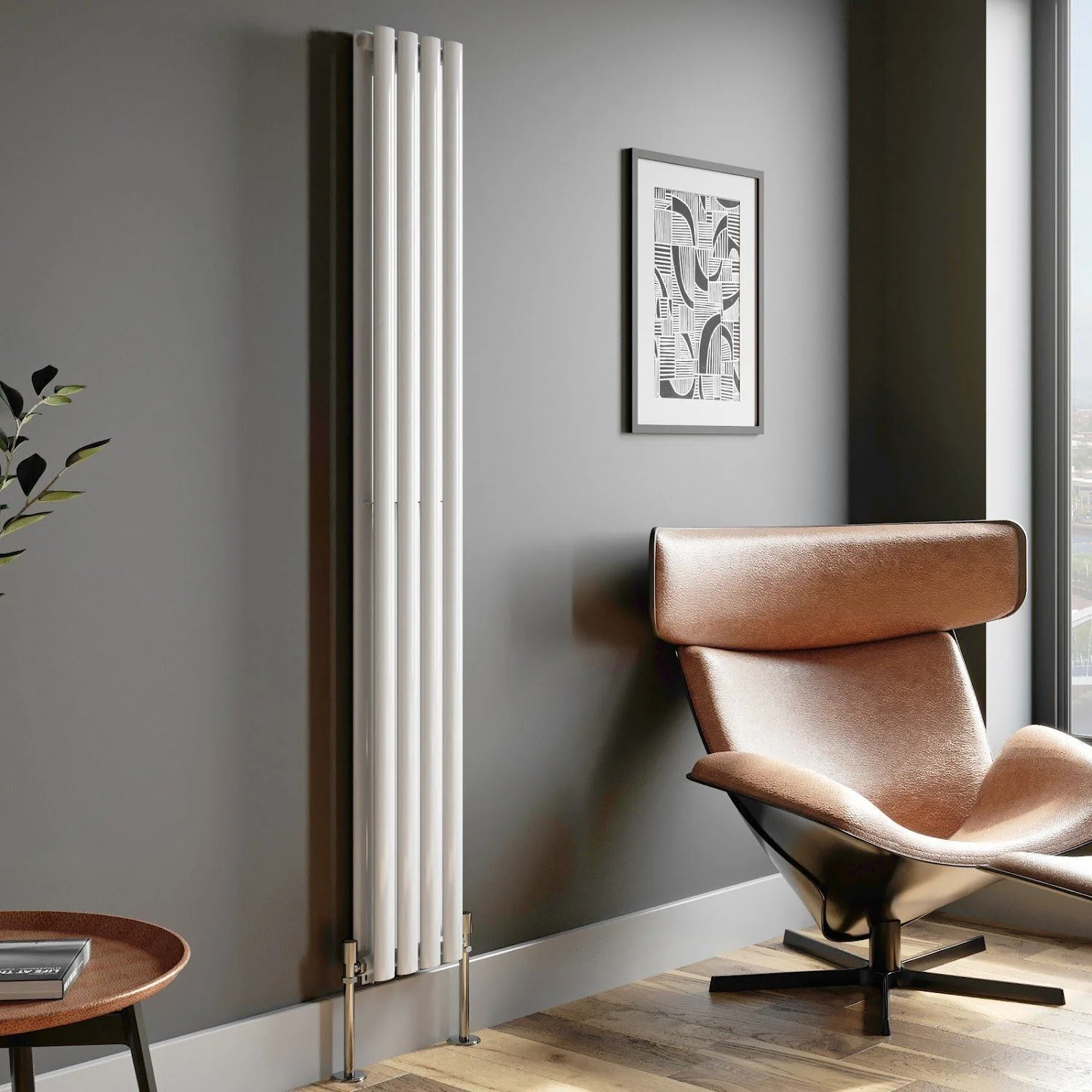 Vertical Designer Radiator, Steel, HVAC - detail 2