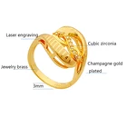 Wholesale Ring Jewelry Wholesale Gold Plated Ring With Zirconia Casual Finger Ring Jewelry For Women